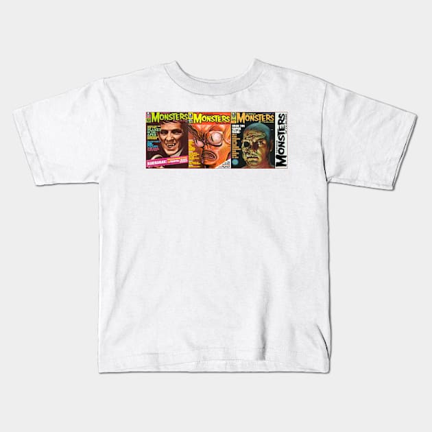 Classic Famous Monsters of Filmland Series 13 Kids T-Shirt by Starbase79
